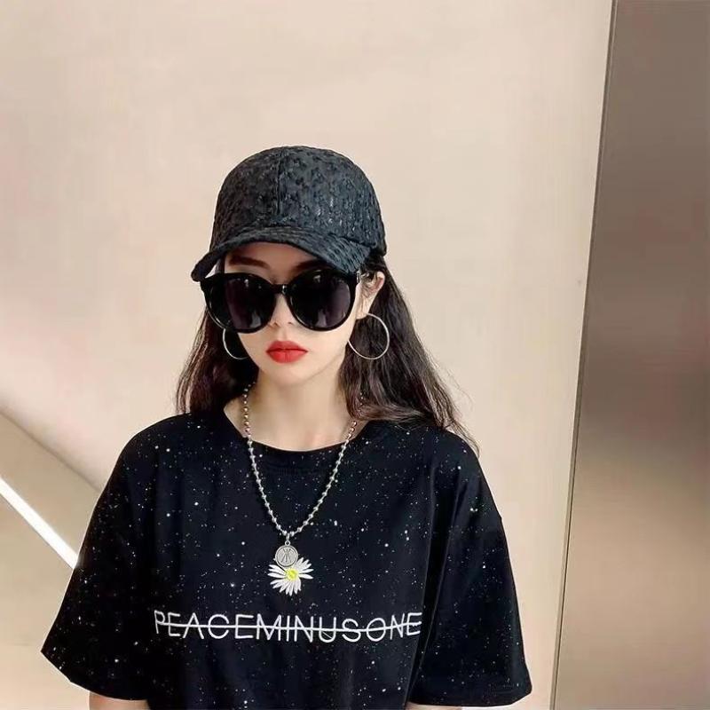 Baseball Cap Structured - Adjustable Lace Flower Thin Baseball Cap