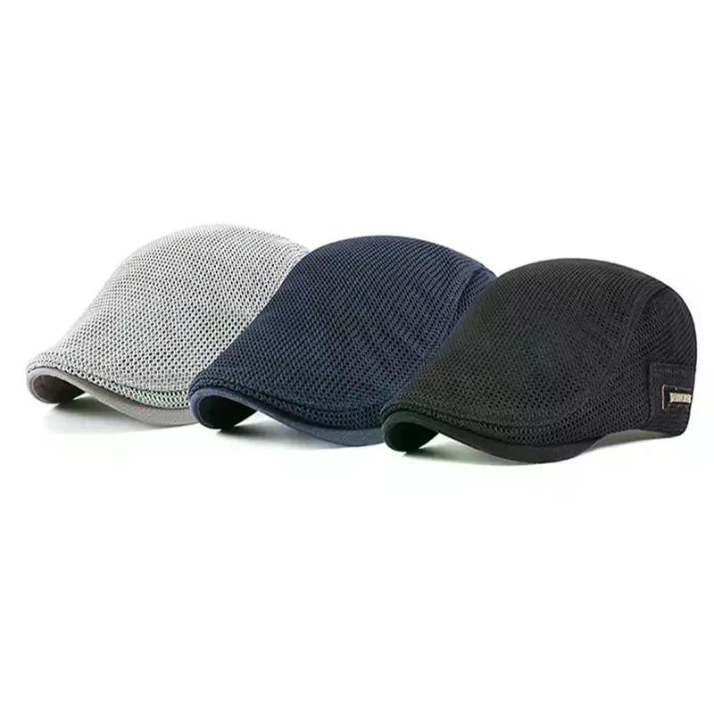 Newsboy Cap Ivy - Cabbie Flat Cap Breathable Mesh Newsboy