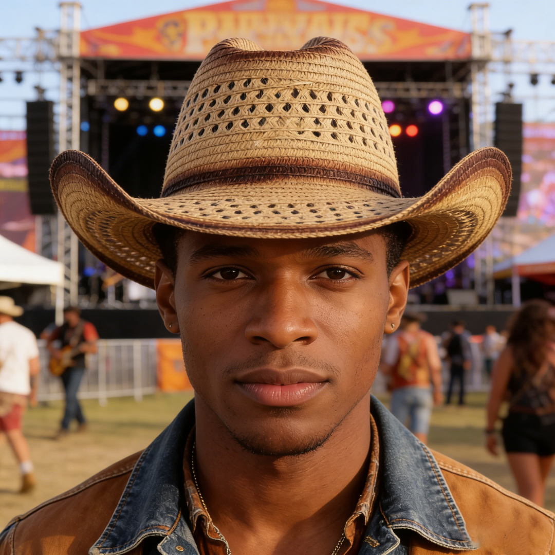 1PC Straw Western Cowboy Hat H - Cowboy Hat Straw recension och pris