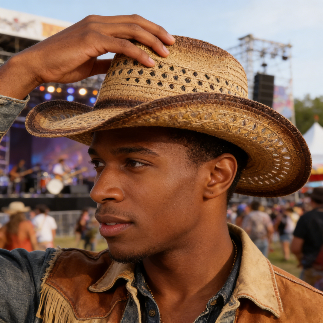 1PC Straw Western Cowboy Hat H - Cowboy Hat Straw recension och pris