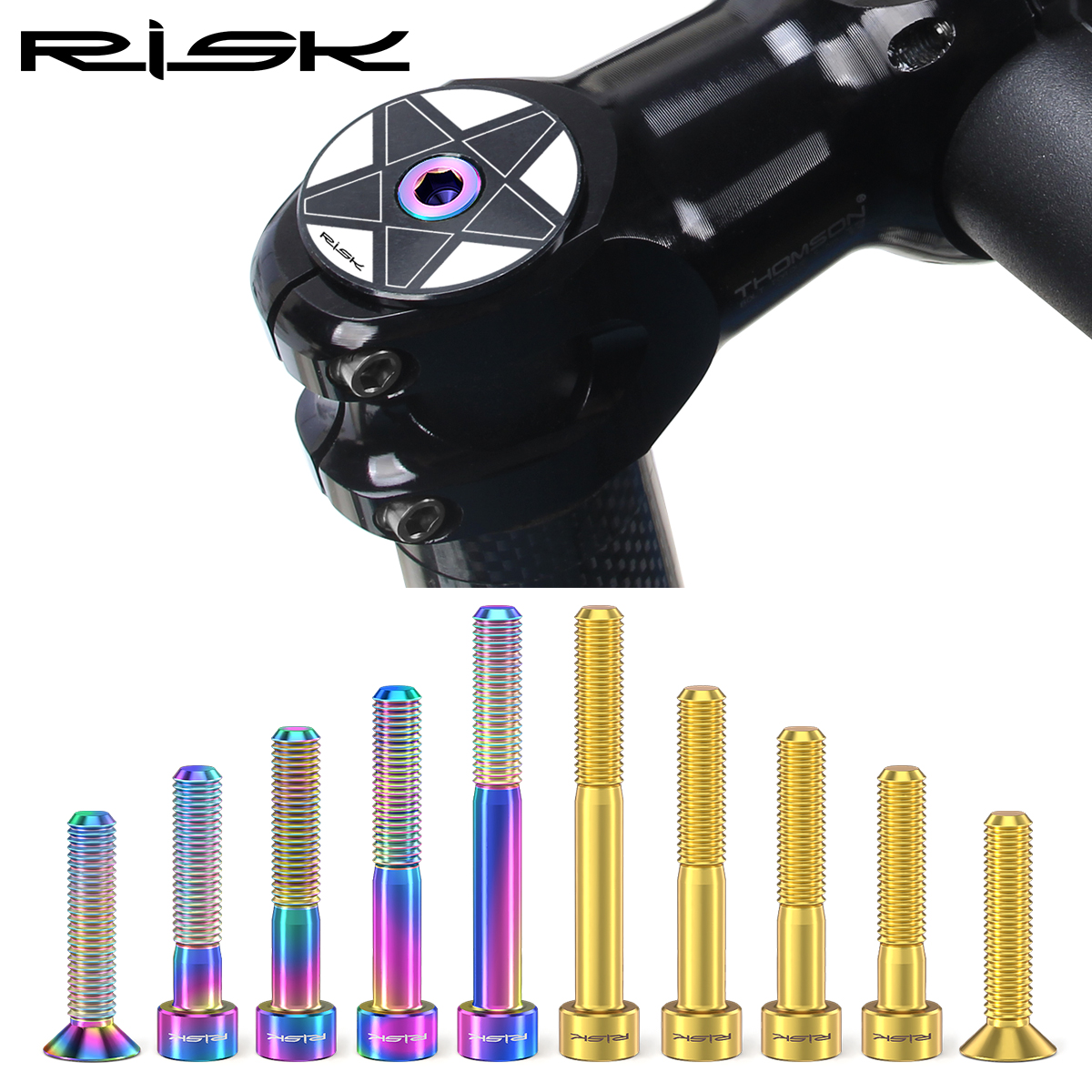 RISK 1pc Bicycle Titanium Allo - Snapback Hat Flat recension och pris