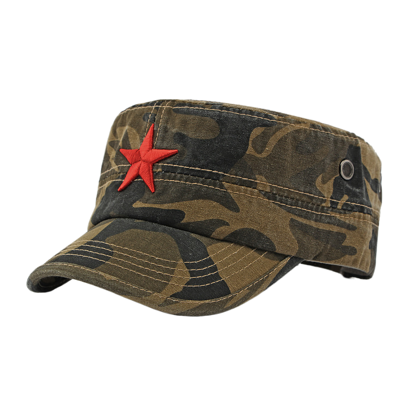 Men's Camouflage Flat Top Base - Dad Hat Cotton recension och pris