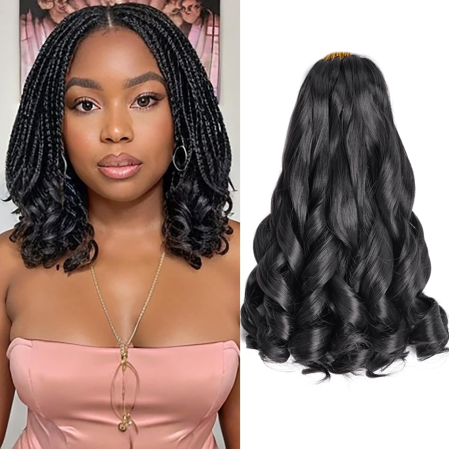 French Curly Braiding Hair 12/ - Beret French Wool recension och pris