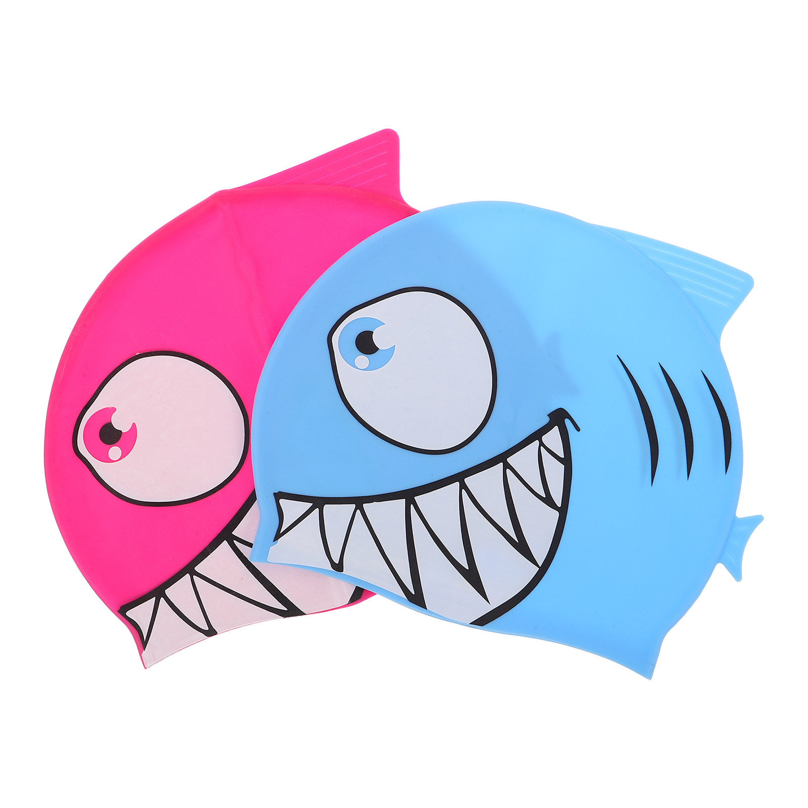 2Pcs Kids Fish Pattern Silicon - Swim Hat Silicone recension och pris