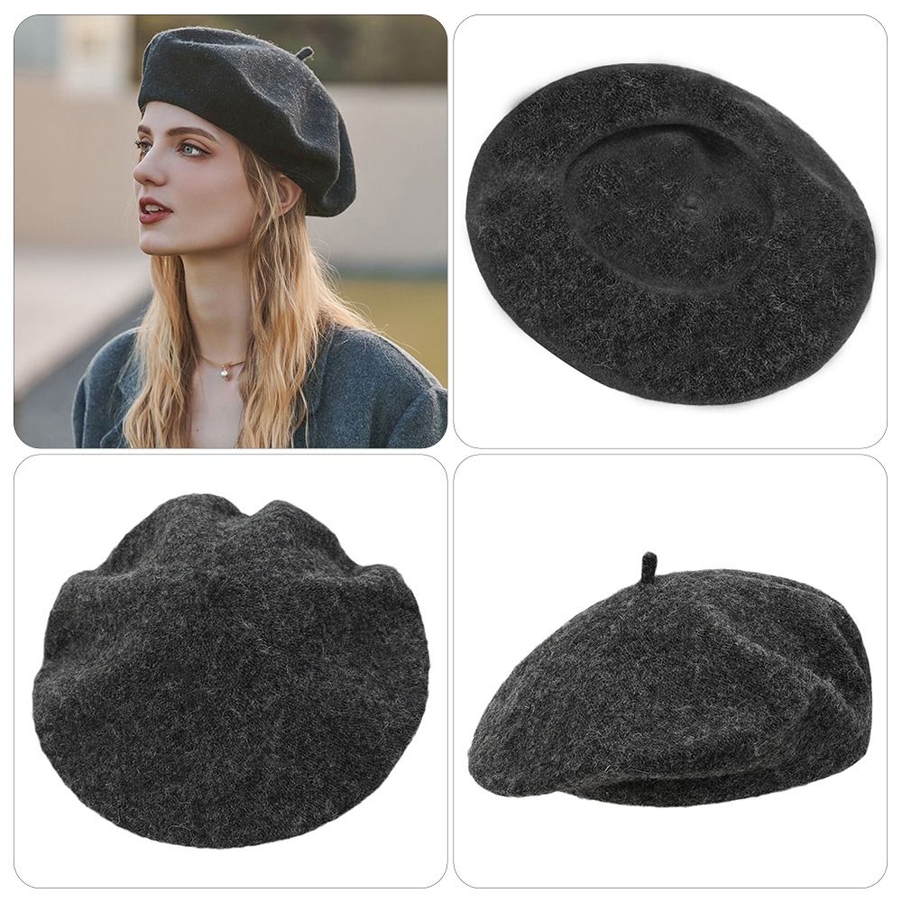 Berets Hat Autumn Winter Warm  - Beret French Wool recension och pris