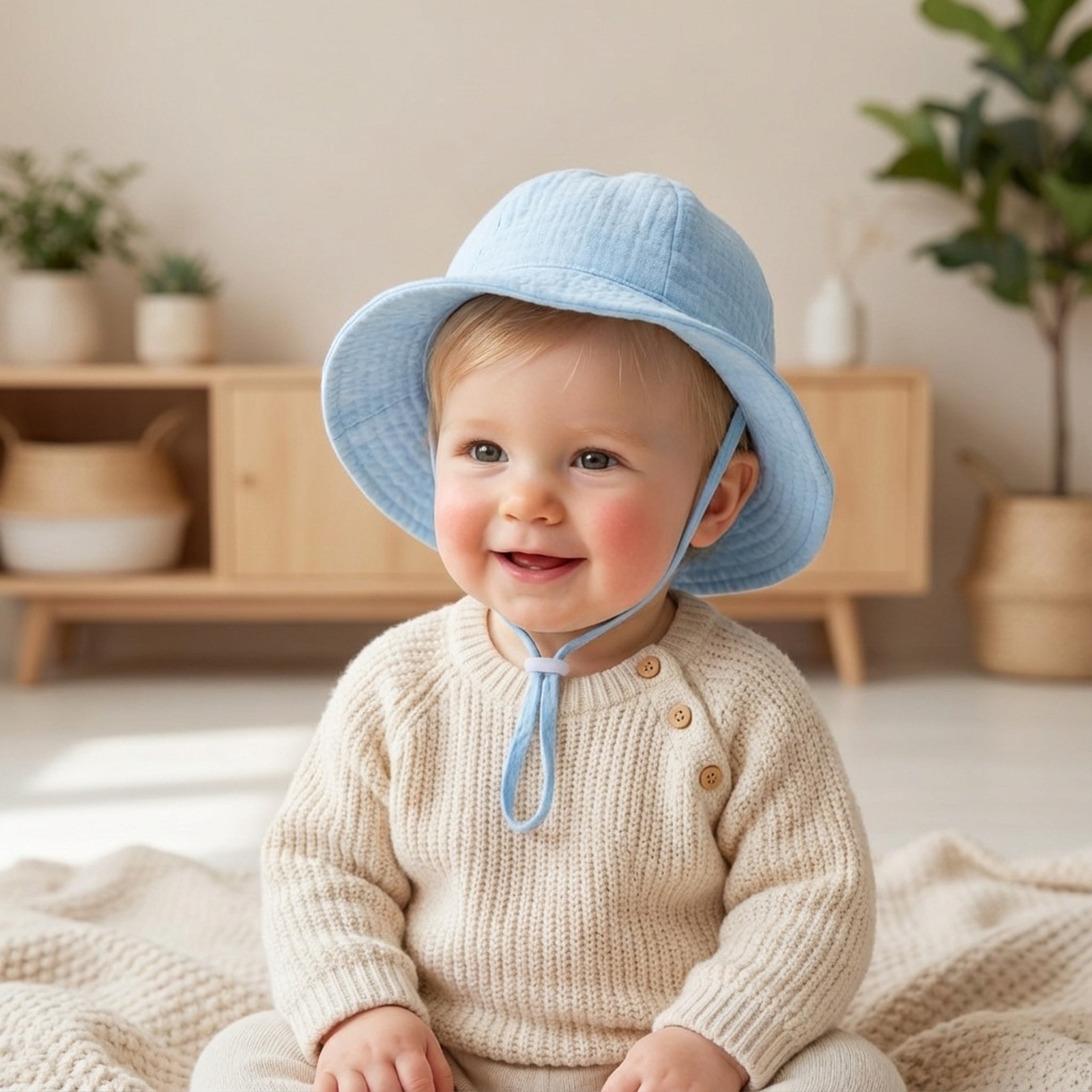 Kids' Baby Solid Color Soft Fo - Visor Sun Hat recension och pris
