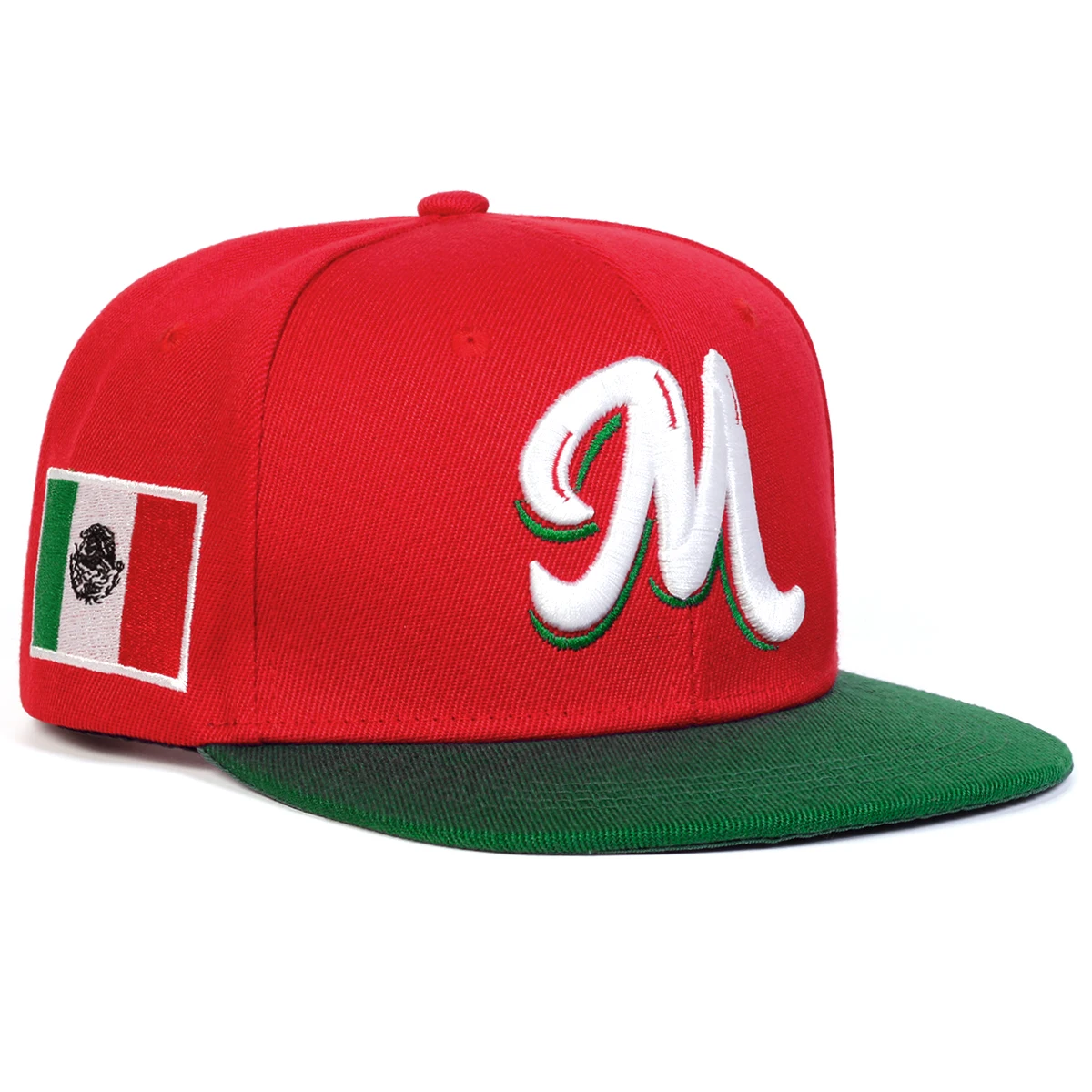 M Letter Embroidered Snapback  - Snapback Hat Flat recension och pris