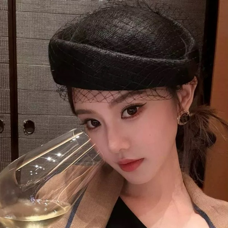 Fashion Mesh Flat Top Beret Ha - Beret French Wool recension och pris