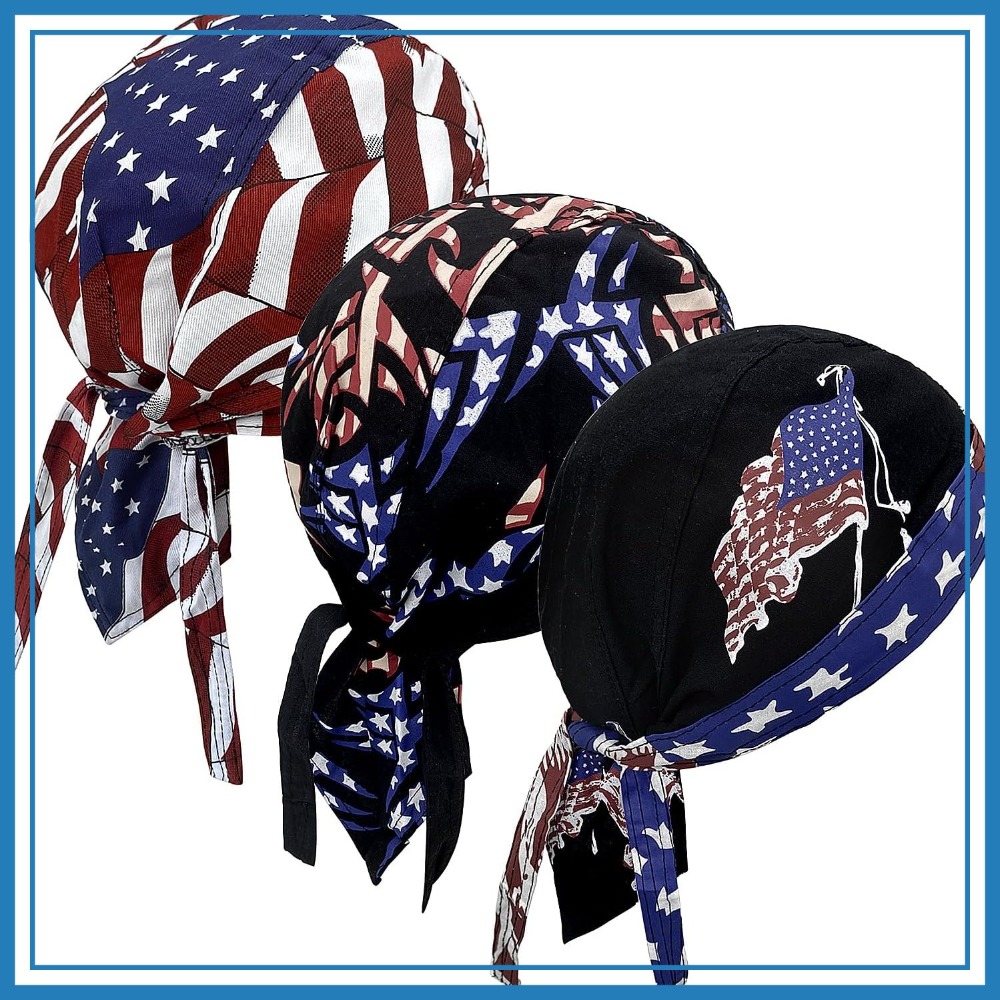 3 Pack Doo Rags for Men, Skull - Skull Cap Helmet Liner recension och pris