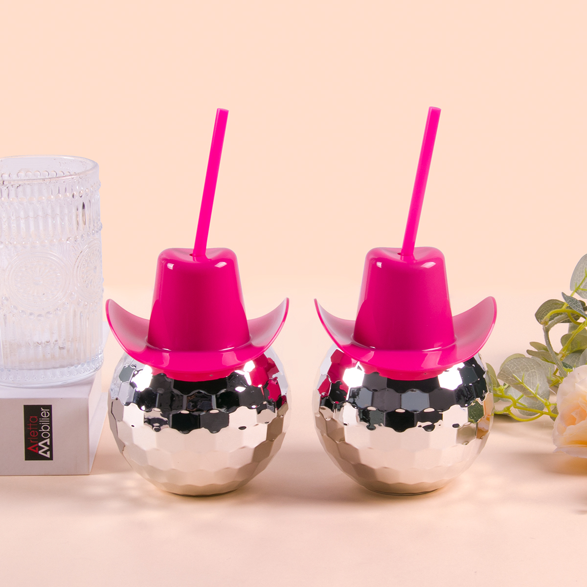 Disco Ball Cups Cowboy hat Dis - Cowboy Hat Straw recension och pris