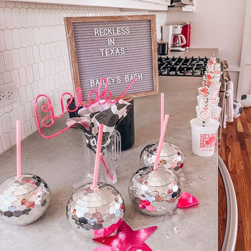 Disco Ball Cups Cowboy hat Dis - Cowboy Hat Straw recension och pris