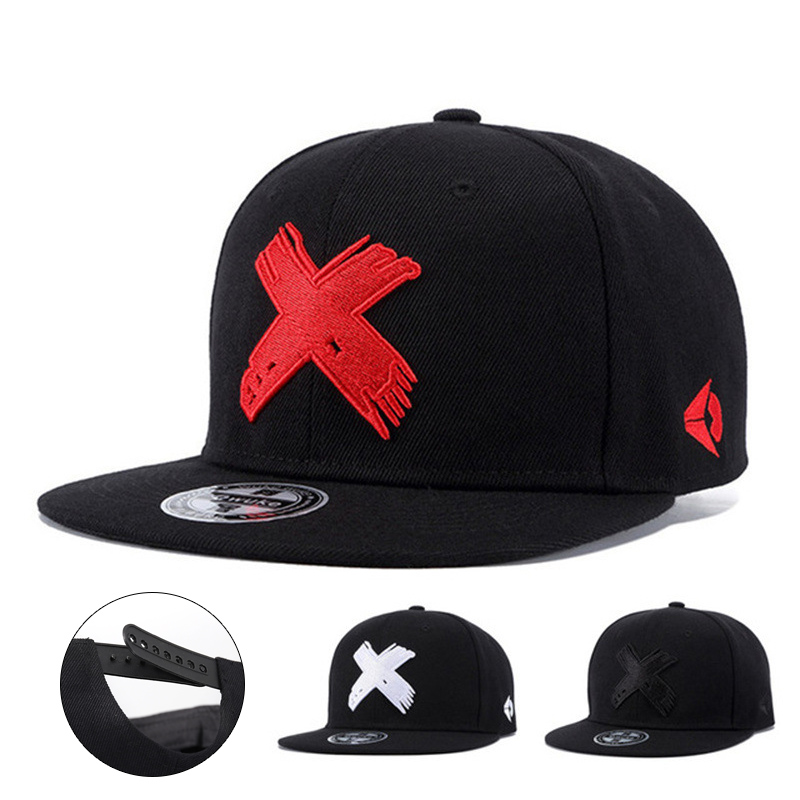 Letter X 3D Embroidered Flat-B - Snapback Hat Flat recension och pris