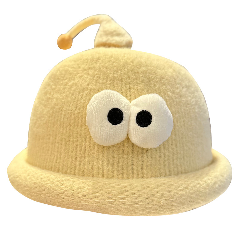 Playful Big-Eyed Garlic Knitte - Beanie Cuffed Knit recension och pris