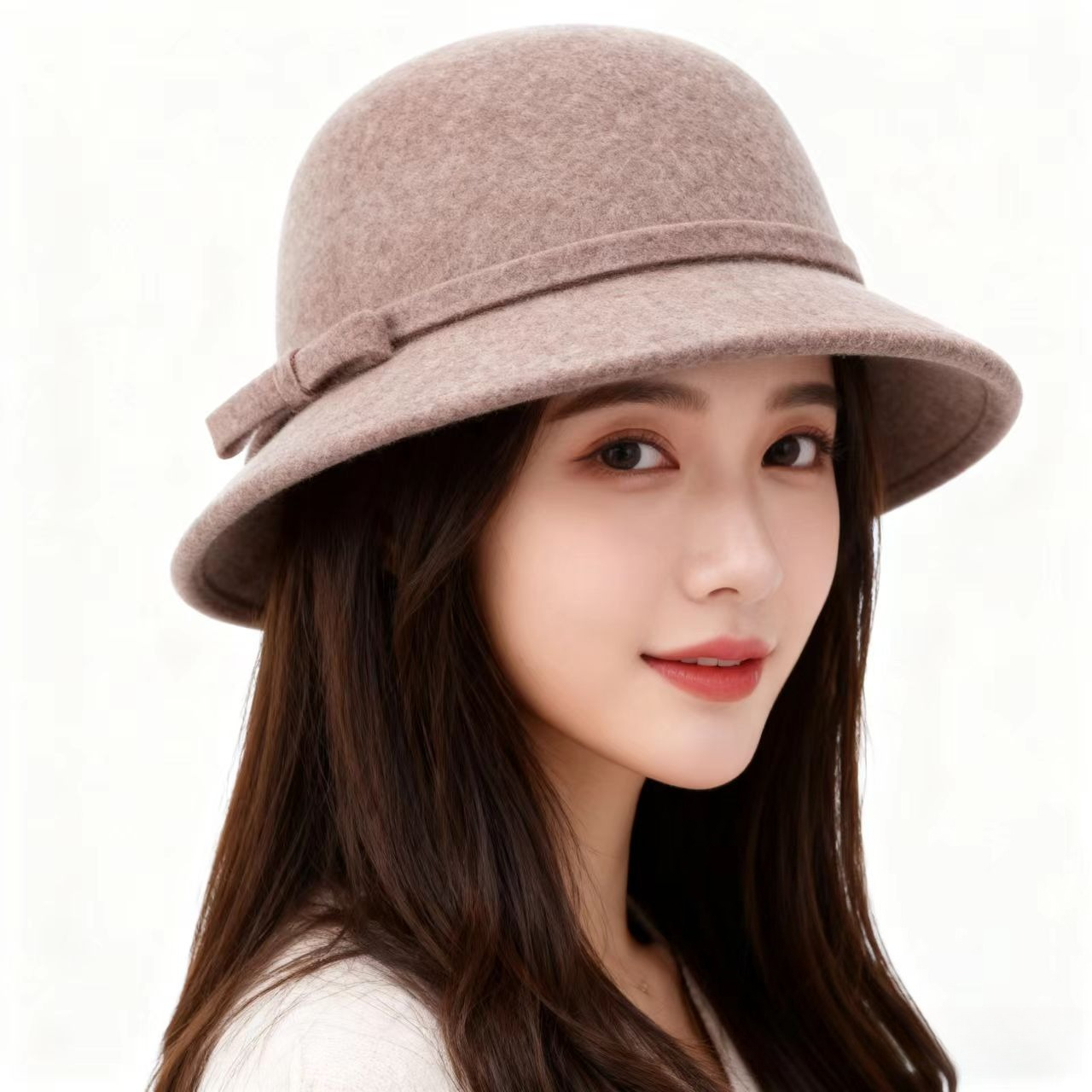 100% Real Wool Women Hats Autu - Fedora Hat Wool recension och pris
