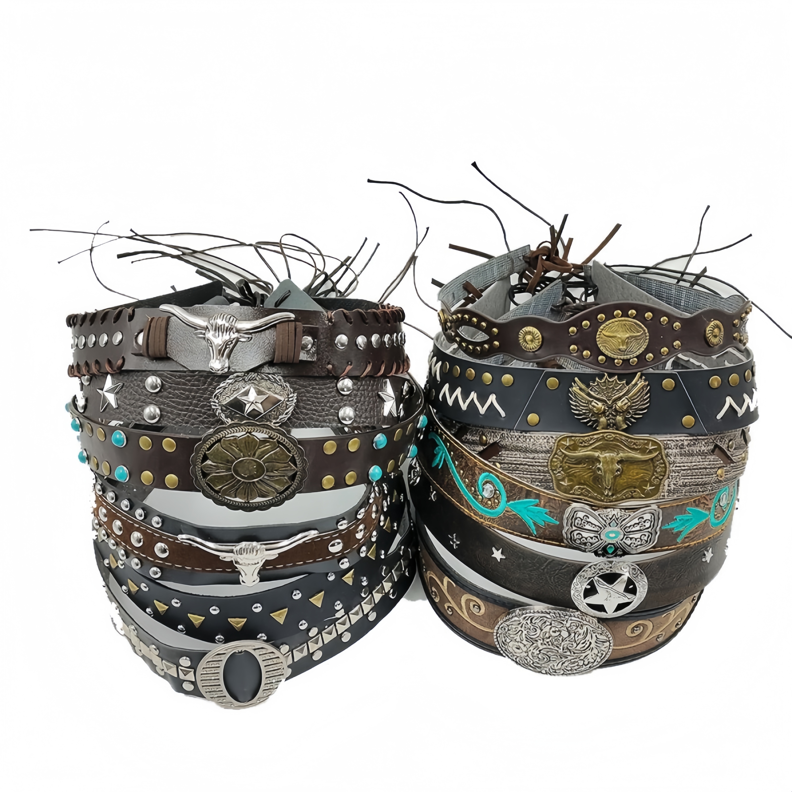 Retro Ethnic Style Belt, Headb - Cowboy Hat Straw recension och pris