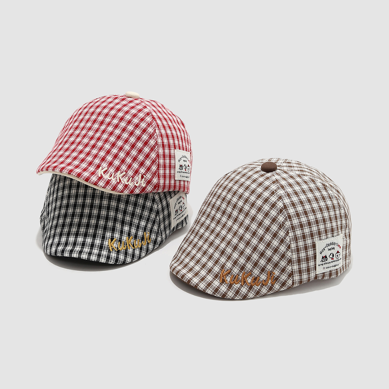Fashion Children Checkered Ber - Visor Sun Hat recension och pris