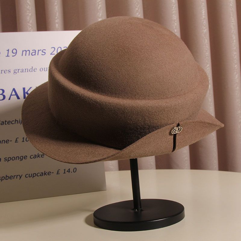 Wool Felt Sun Hats Round Top K - Fedora Hat Wool recension och pris