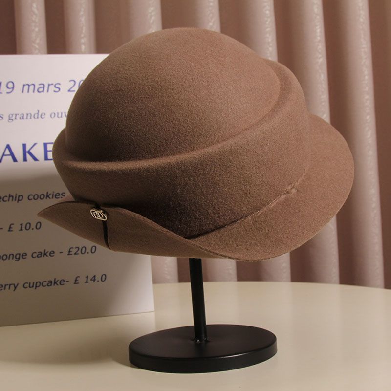 Wool Felt Sun Hats Round Top K - Fedora Hat Wool recension och pris