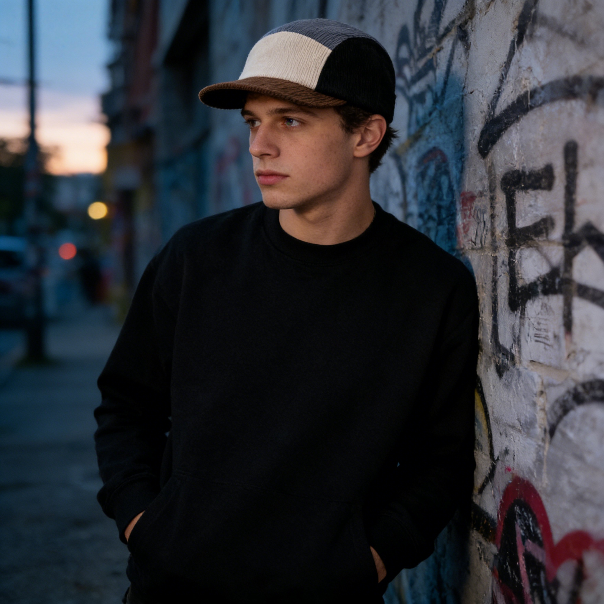Unisex Vintage Color Block Cor - Corduroy Cap 5 Panel recension och pris