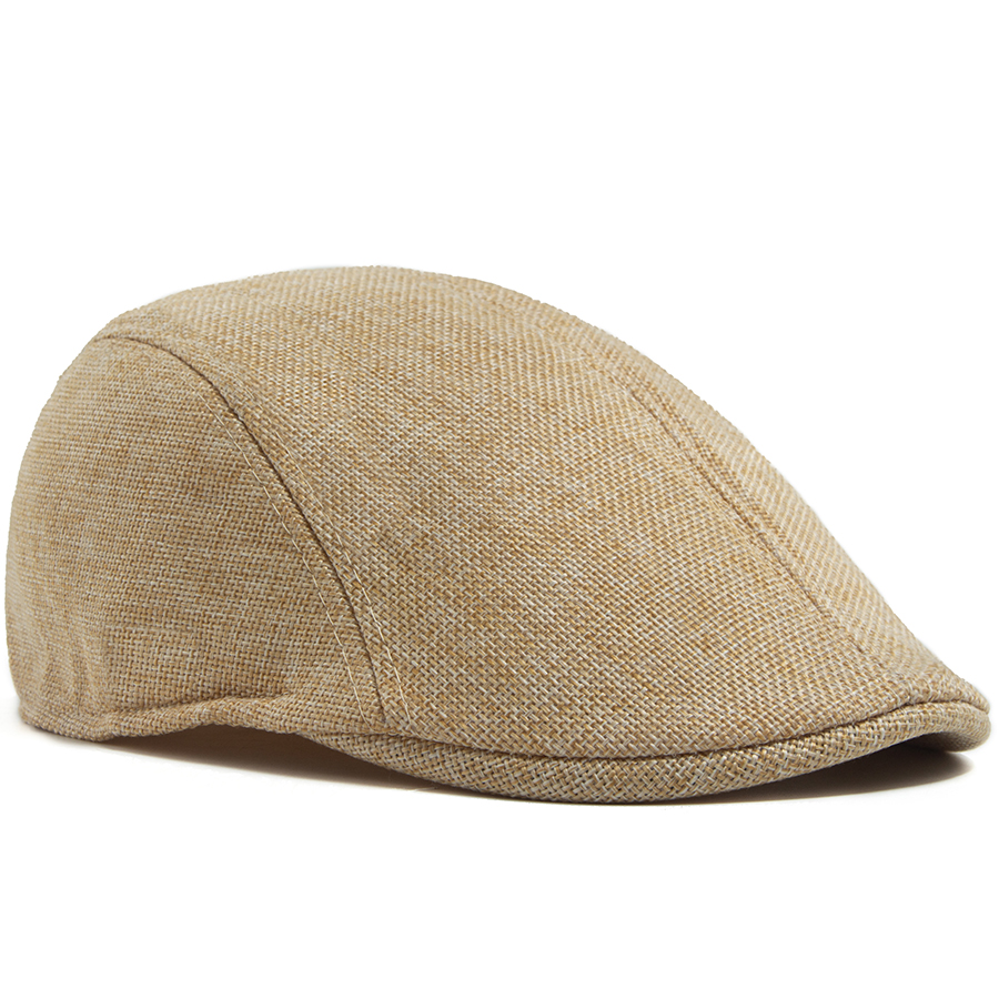 Men's Linen Flat Cap Spring Su - Newsboy Cap Ivy recension och pris