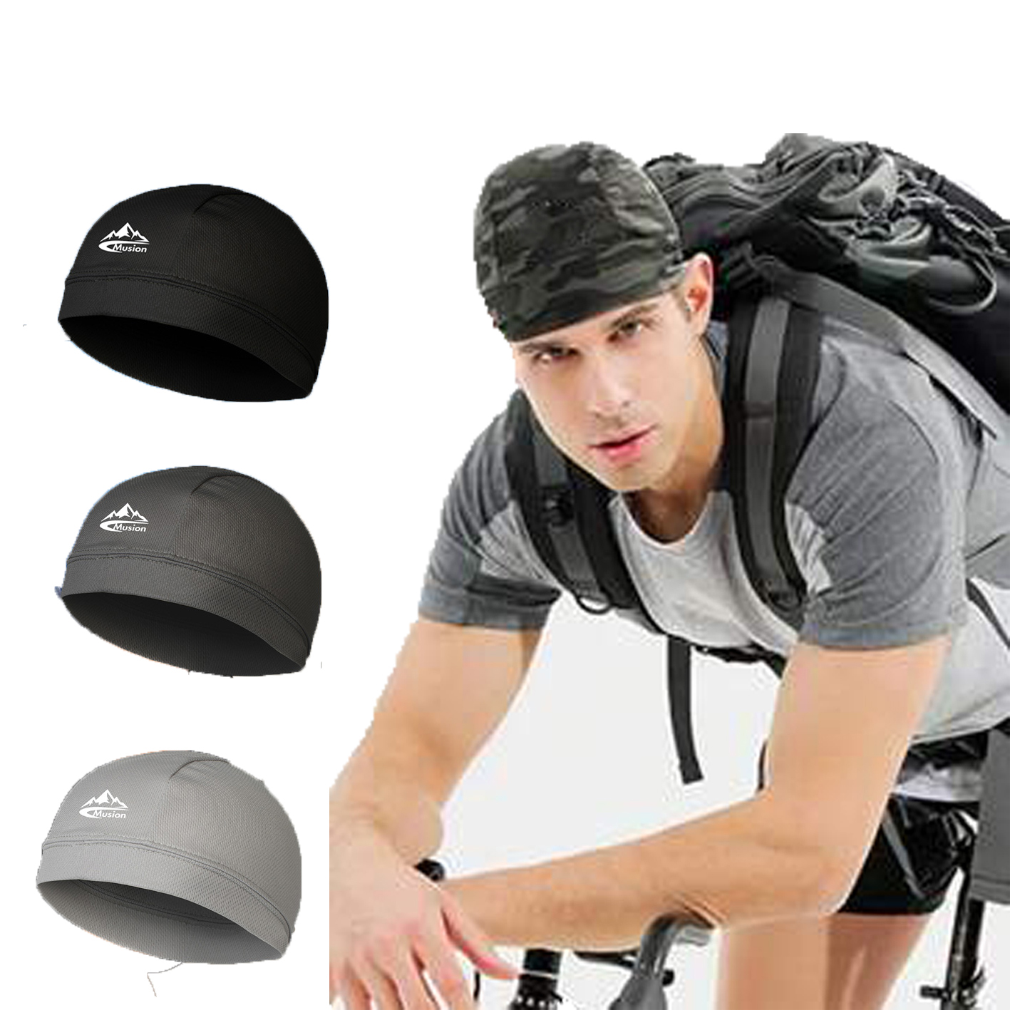 Musion Beanie Cap Bonnet for M - Skull Cap Helmet Liner recension och pris