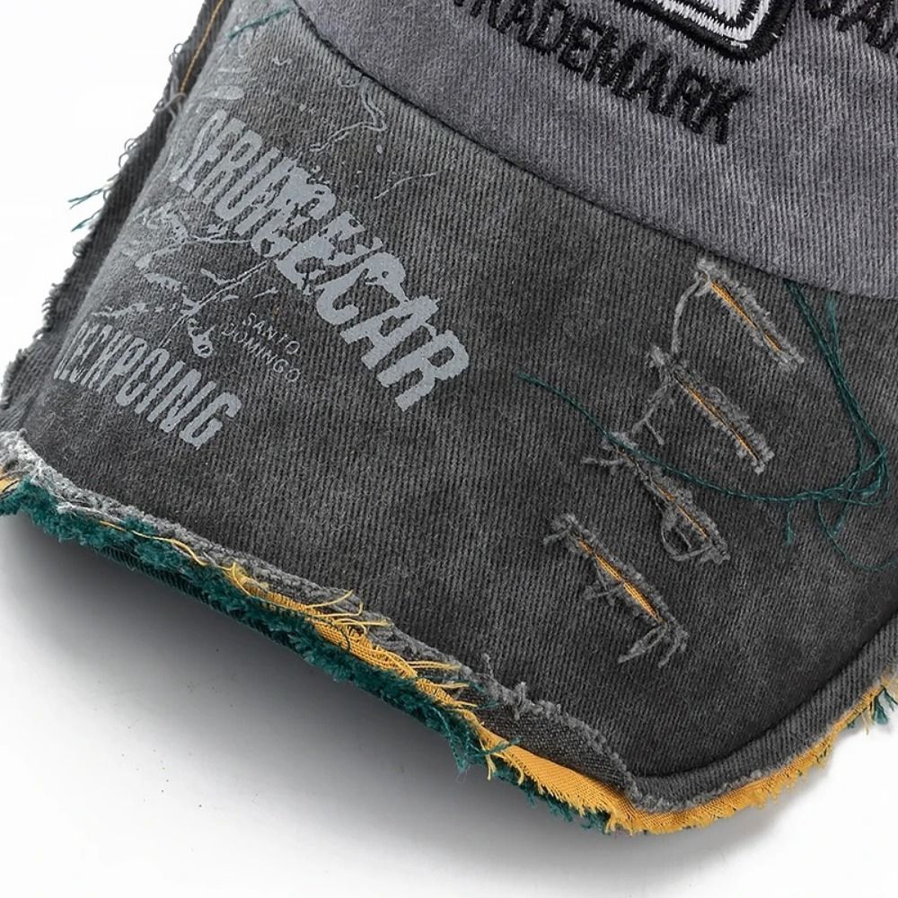 Outdoor Washed Denim Letters B - Dad Hat Cotton recension och pris