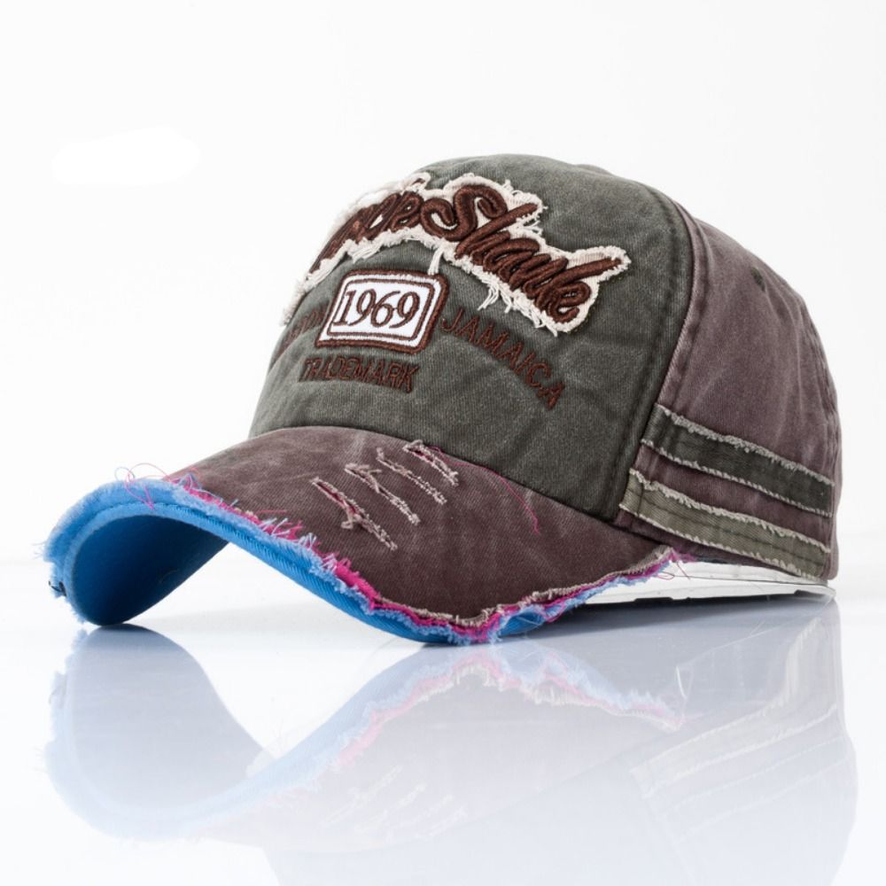 Outdoor Washed Denim Letters B - Dad Hat Cotton recension och pris