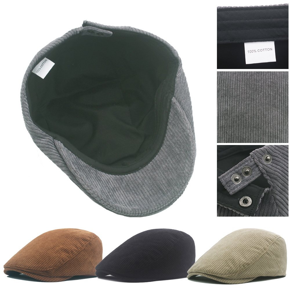 New Beret Corduroy Ivy Cap Hat - Newsboy Cap Ivy recension och pris