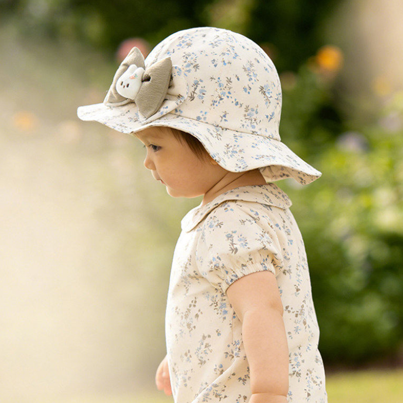 Baby Ruffle Brim Basin Cap Spr - Bucket Hat Cotton recension och pris