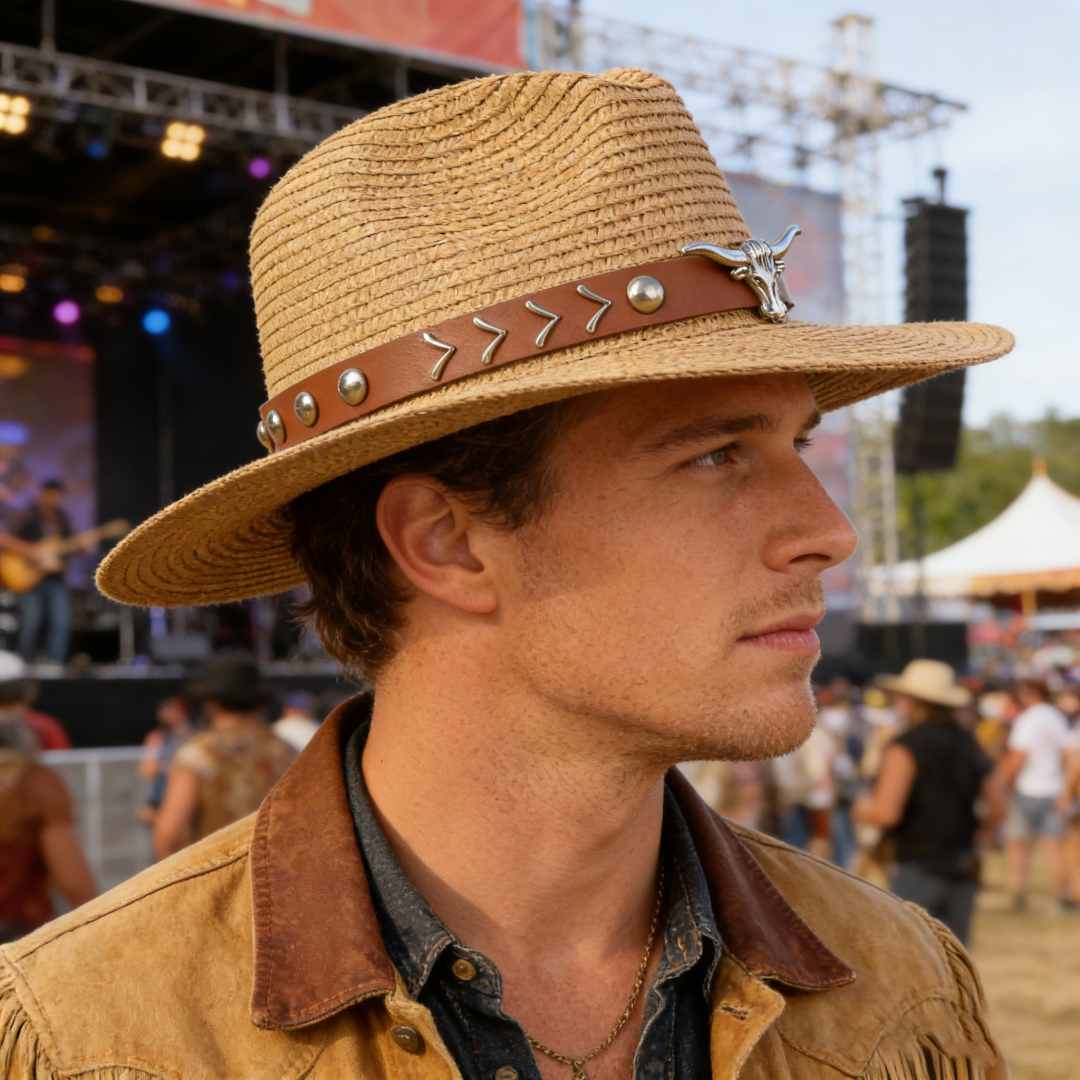 Vintage Straw Western Cowboy H - Cowboy Hat Straw recension och pris
