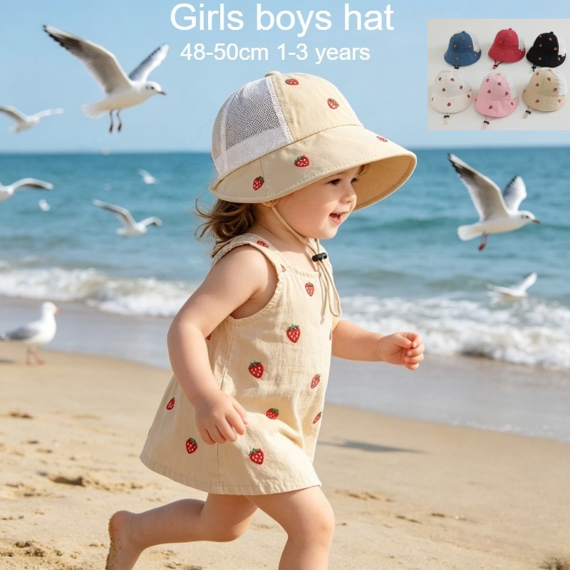 Baby Kids Summer Sun Hat 48-50 - Bucket Hat Cotton recension och pris