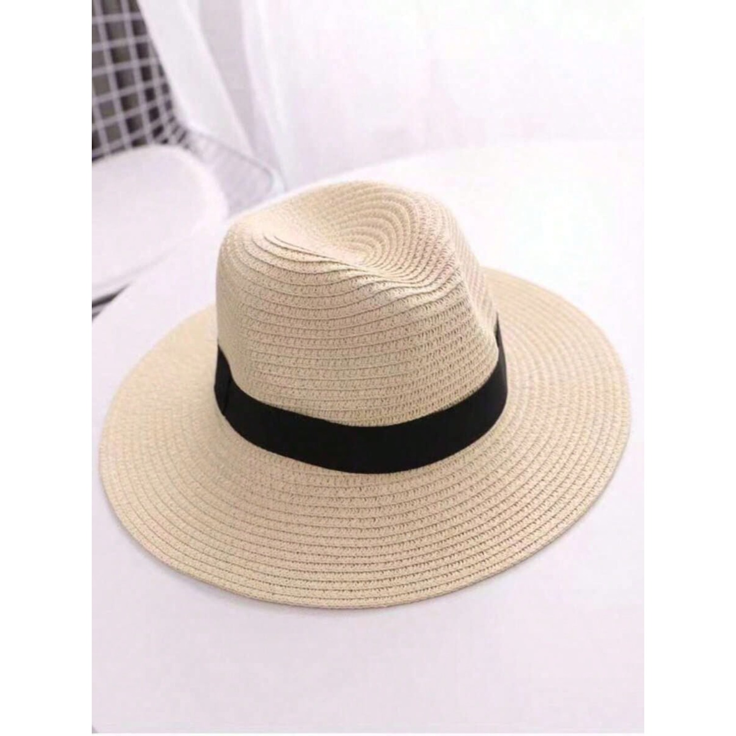 1 X Jazz Style Panama Hat with - Cowboy Hat Straw recension och pris