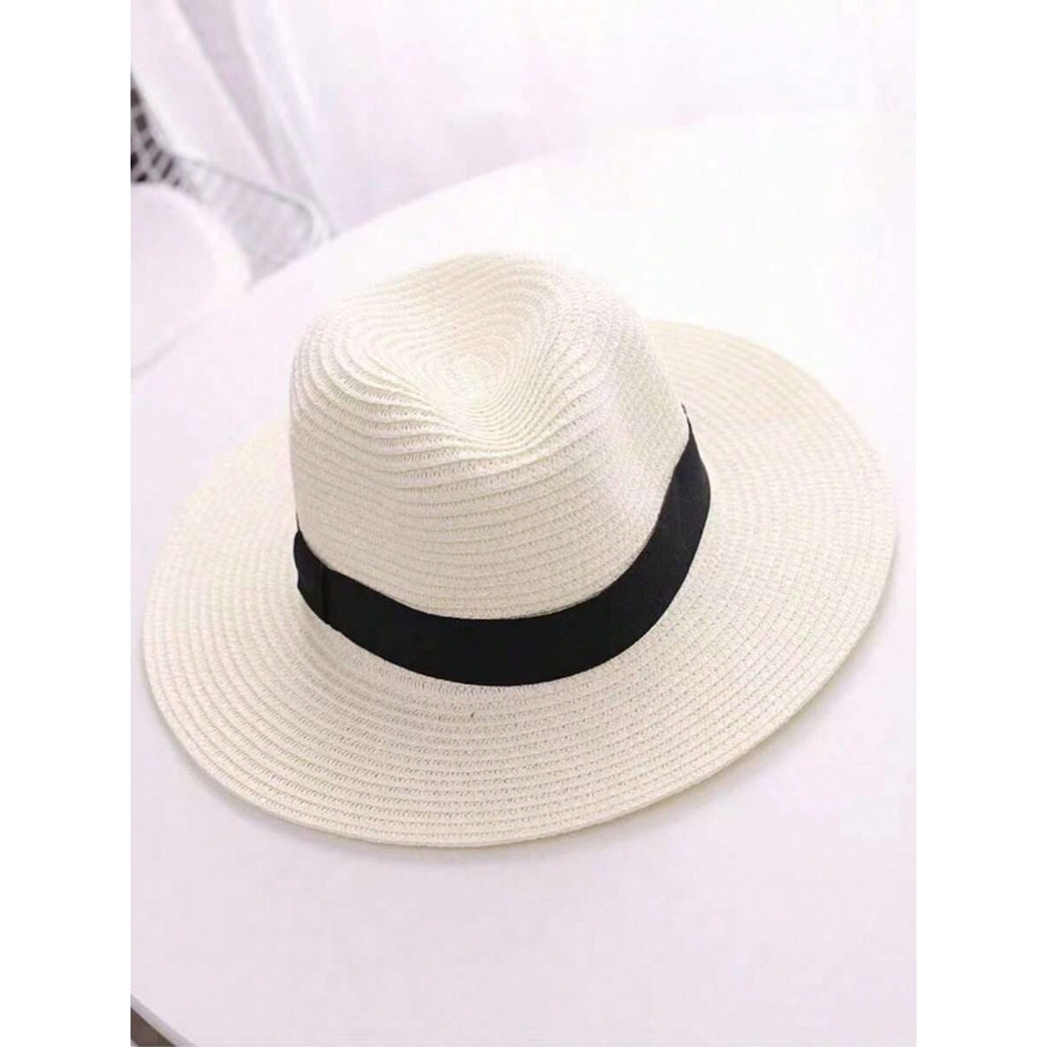 1 X Jazz Style Panama Hat with - Cowboy Hat Straw recension och pris
