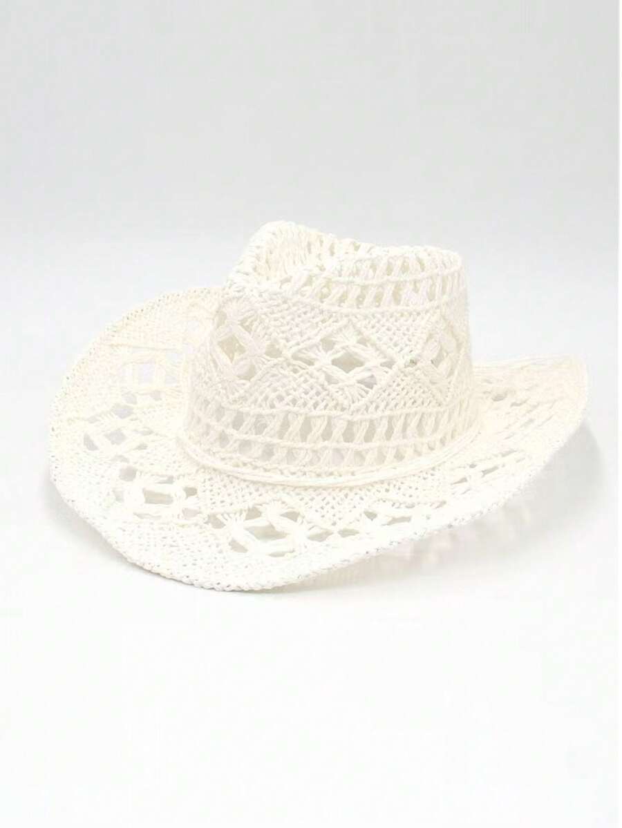 Unisex Straw Cowboy Hat With B - Cowboy Hat Straw recension och pris