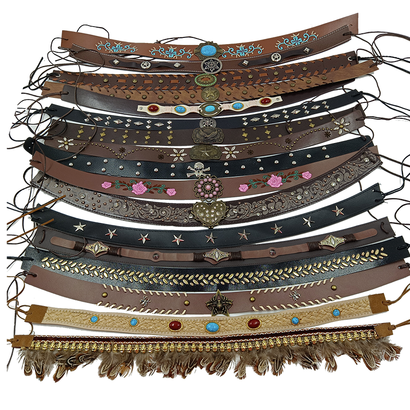 Western Cowhead Belt Accessori - Cowboy Hat Straw recension och pris
