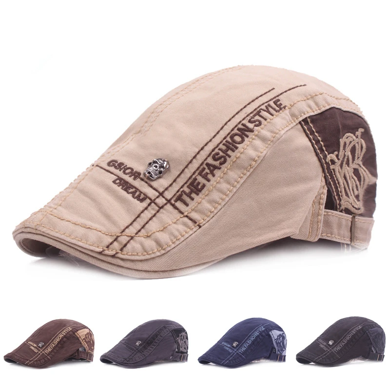 Fashion Letter Beret Hat Men S - Newsboy Cap Ivy recension och pris