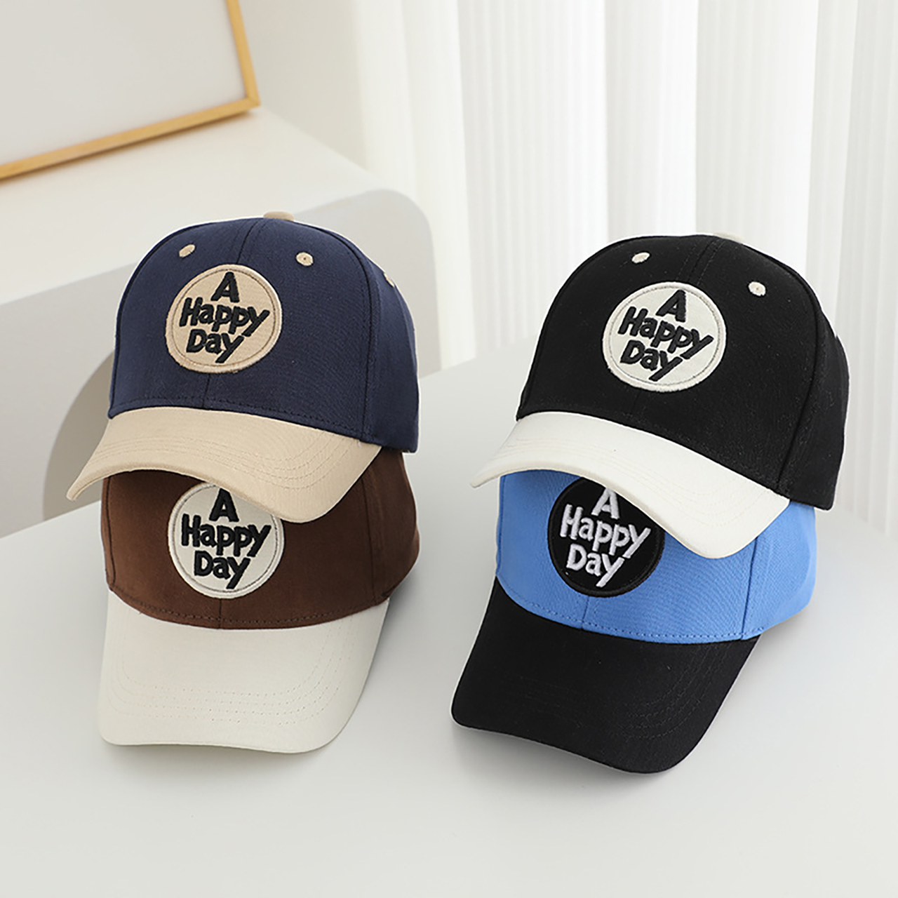 Letter Patchwork Baseball Cap  - Visor Sun Hat recension och pris