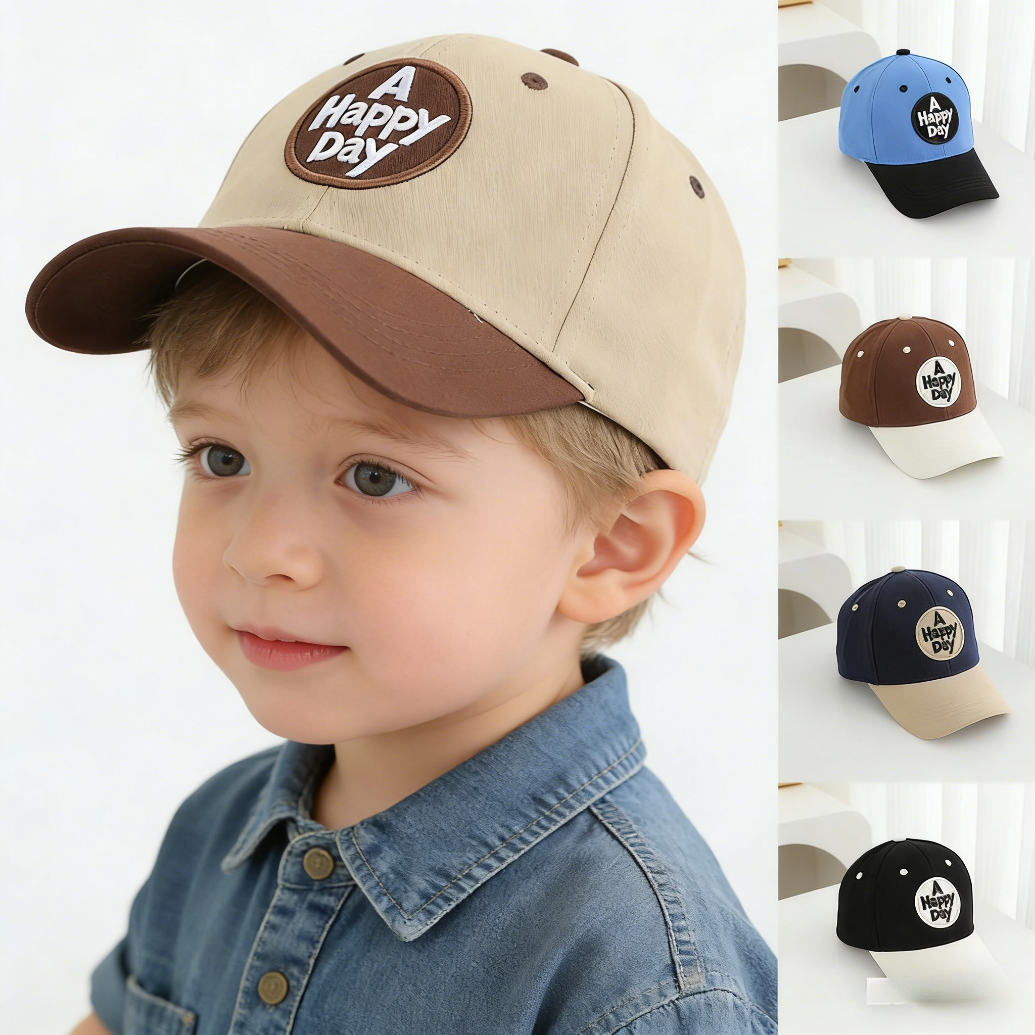 Letter Patchwork Baseball Cap  - Visor Sun Hat recension och pris
