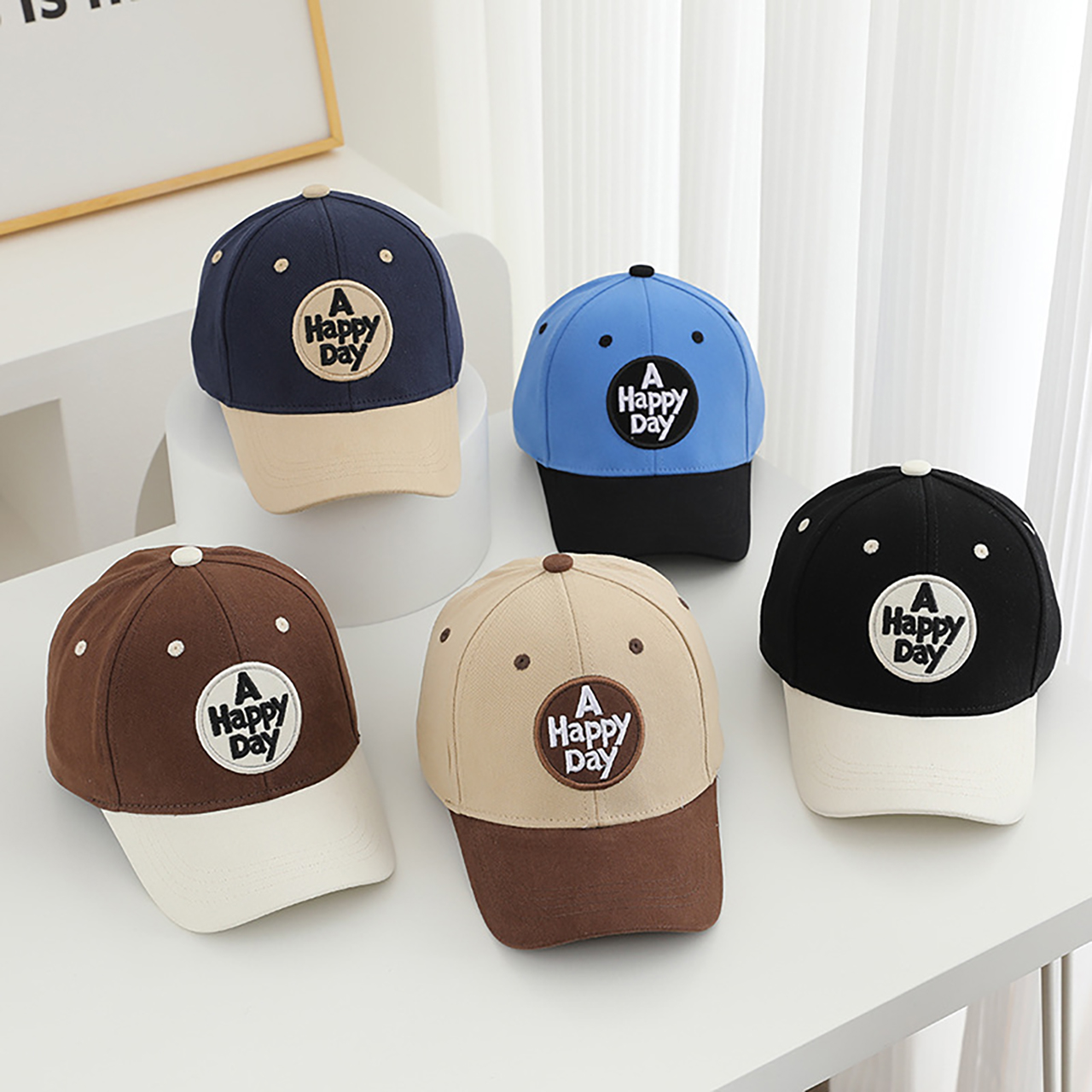 Letter Patchwork Baseball Cap  - Visor Sun Hat recension och pris