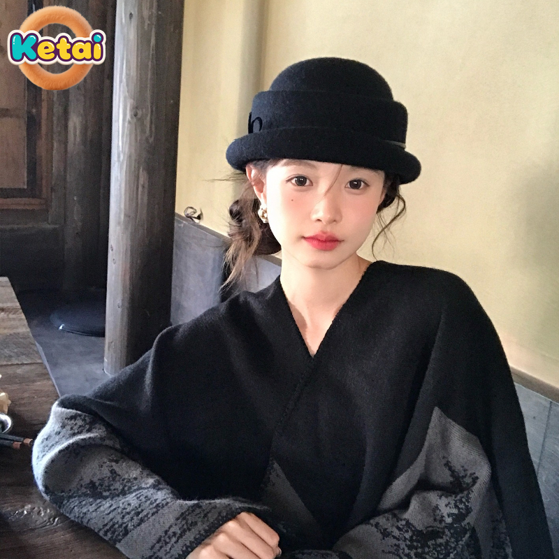 Black Wool Top Hat Beret Women - Beret French Wool recension och pris