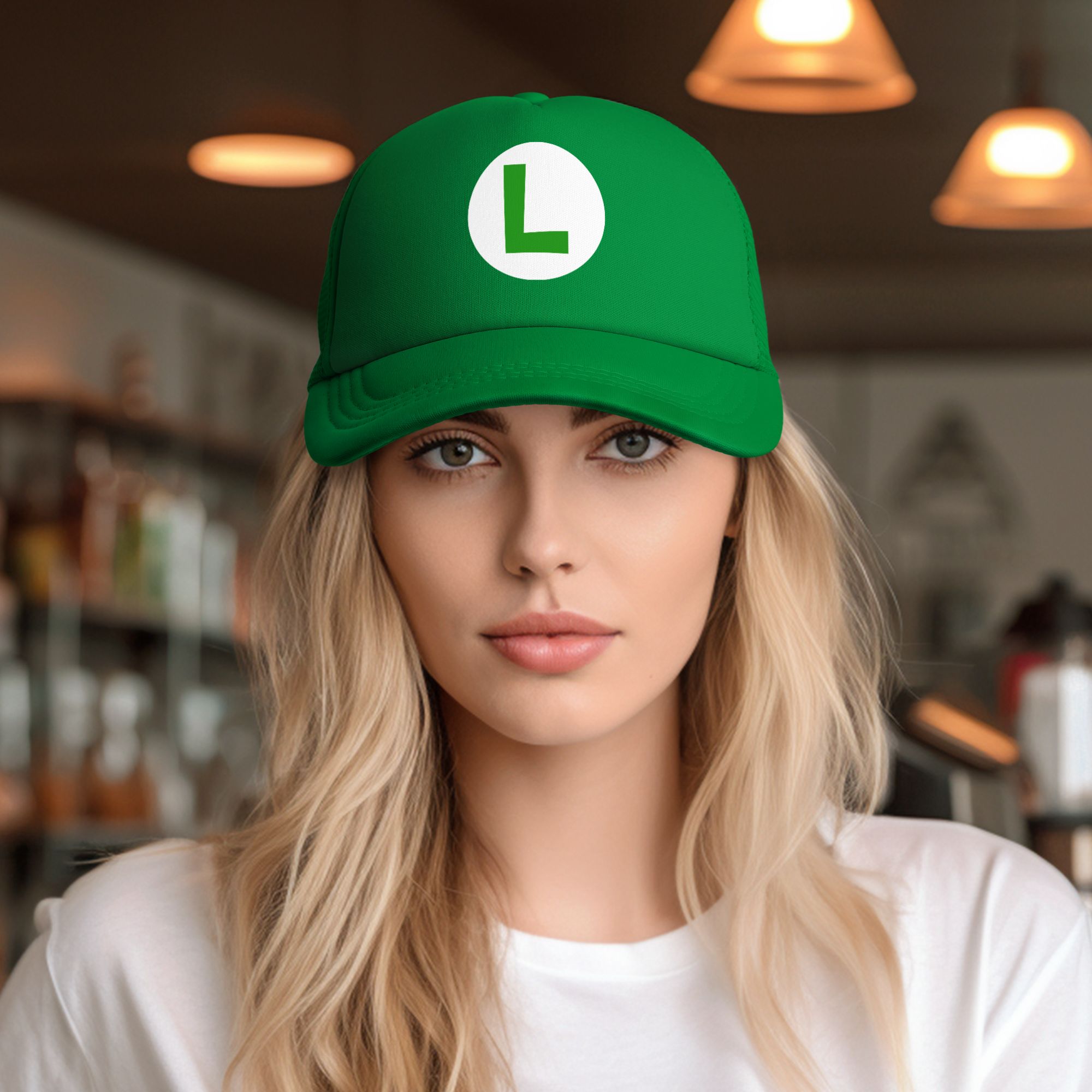 green L red m marioes Luigis F - Trucker Cap Mesh recension och pris
